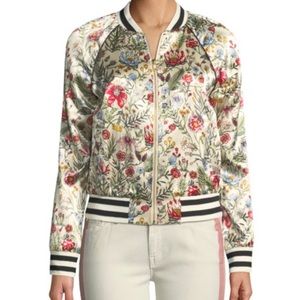 Floral bomber jacket. Even better in person! Great condition, no flaws.